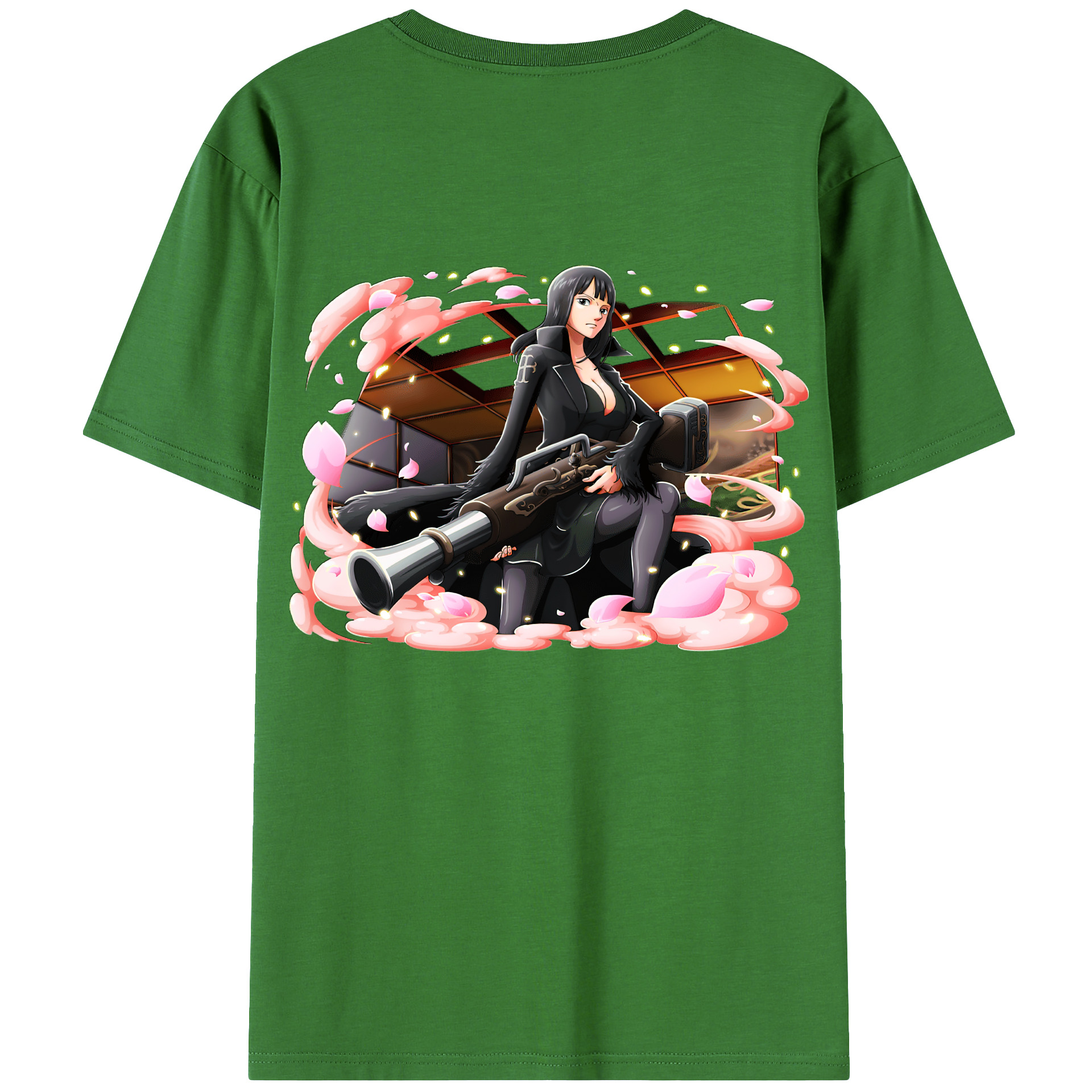 ワンピース ニコ・ロビン ONE PIECE Nico Robin レディース半袖Tシャツ(バックプリント)